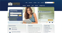 Desktop Screenshot of glenwoodstatebank.com